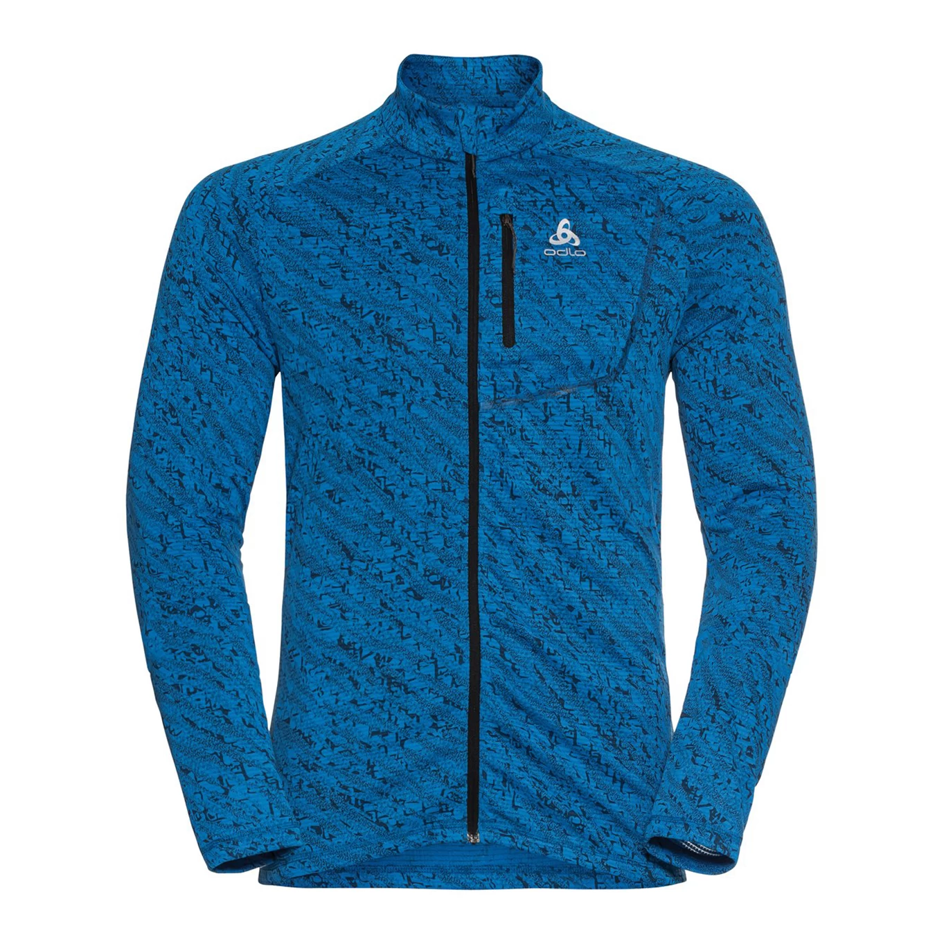 Odlo Midlayer Full Zip Fli Light Print Homme