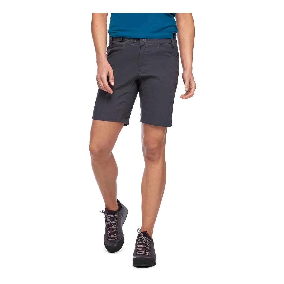 Black Diamond Anchor Stretch Shorts Femme Gris – Image 3
