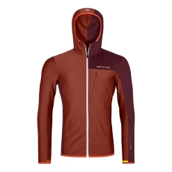 Ortovox Fleece Light Grid Hooded Jacket Homme