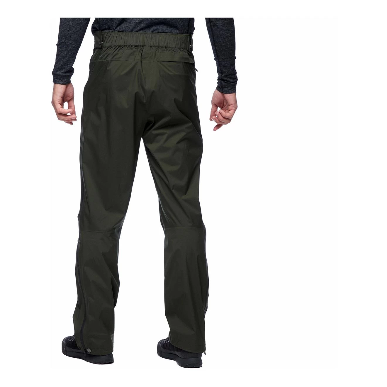 Black Diamond Stormline Stretch Full Zip Rain Pant Homme Kaki – Image 3