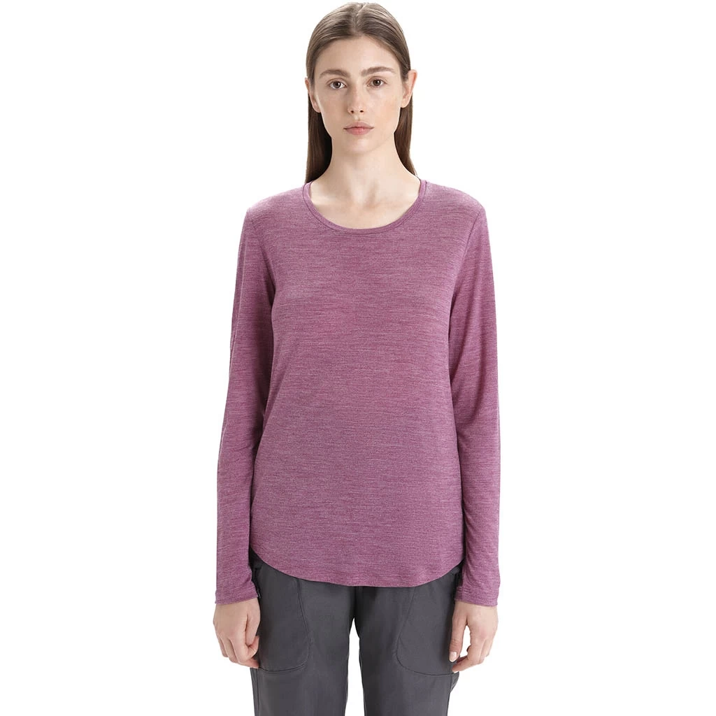 Icebreaker Sphere II Long Sleeve Tee Femme Violet â Image 3