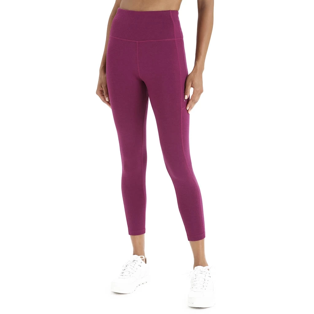 Icebreaker Fastray High Rise 3/4 Tights Femme Violet – Image 3