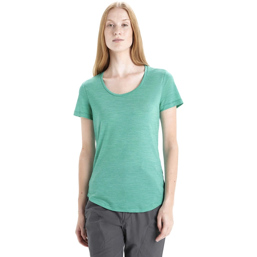 Icebreaker Sphere II Short Sleeve Scoop Tee Femme Turquoise – Image 3