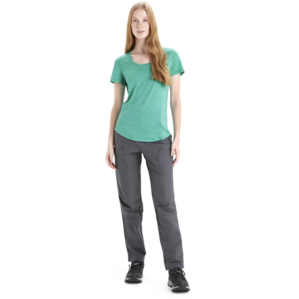 Icebreaker Sphere II Short Sleeve Scoop Tee Femme Turquoise – Image 5