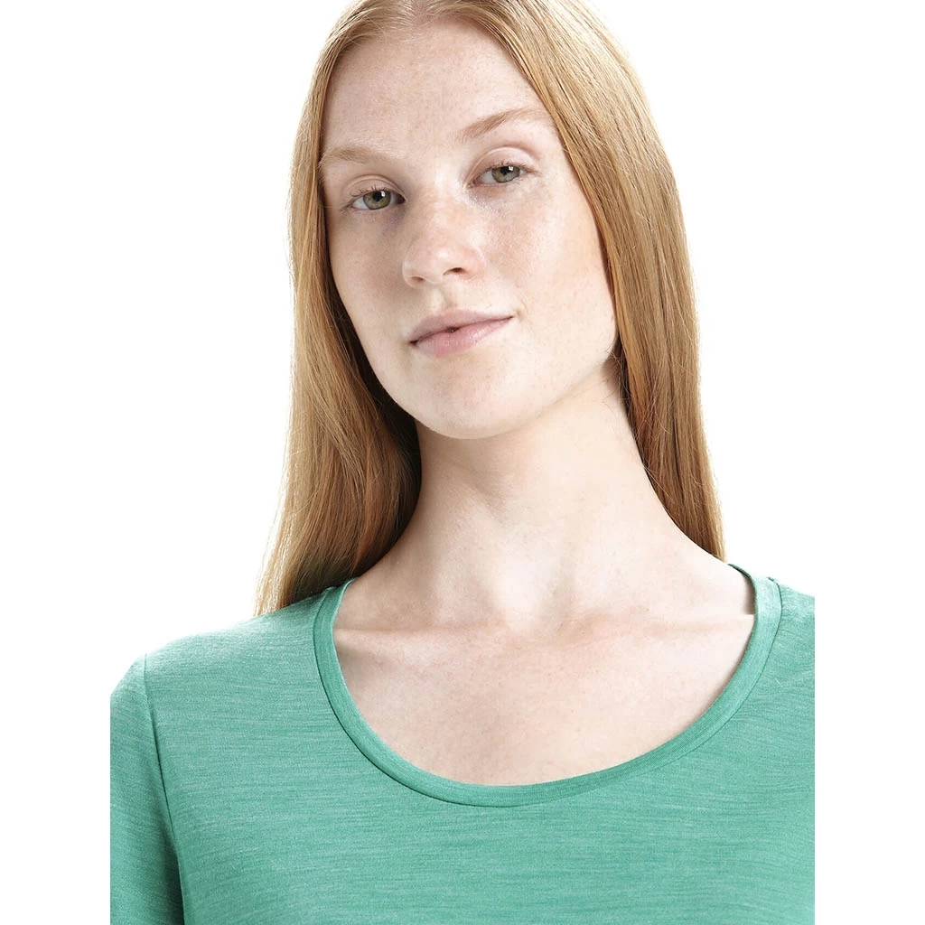 Icebreaker Sphere II Short Sleeve Scoop Tee Femme Turquoise – Image 7