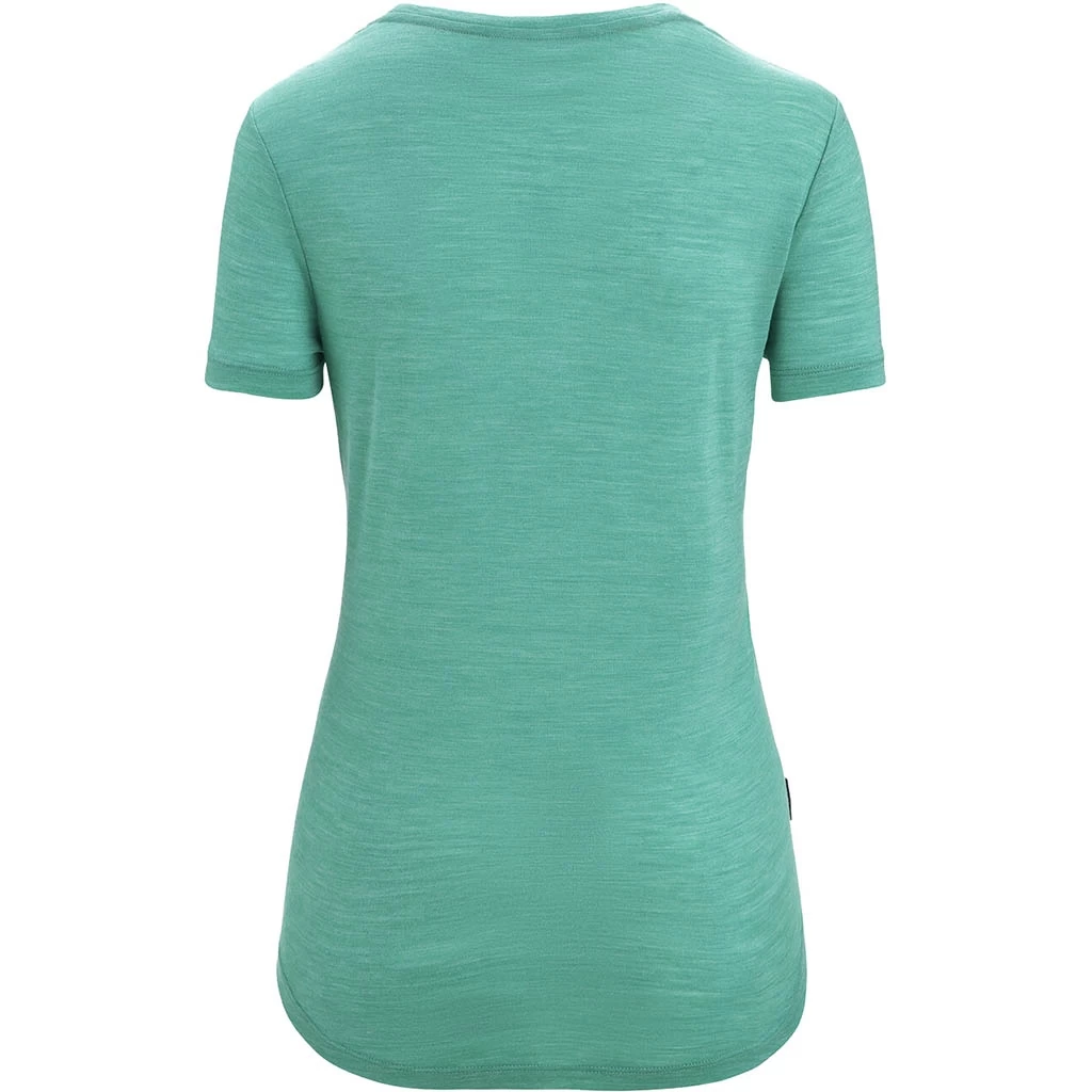 Icebreaker Sphere II Short Sleeve Scoop Tee Femme Turquoise – Image 2