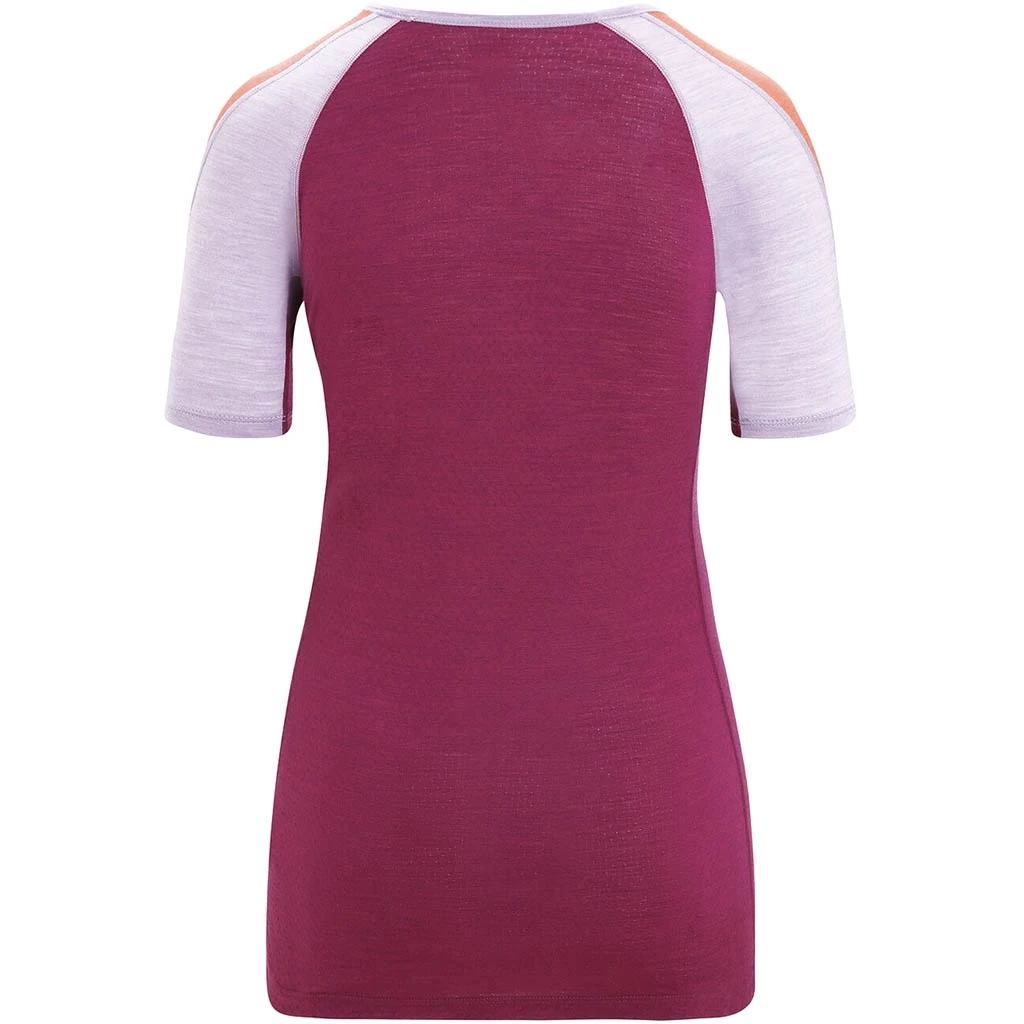 Icebreaker 125 Zoneknit Short Sleeve Crewe Femme Violet – Image 2