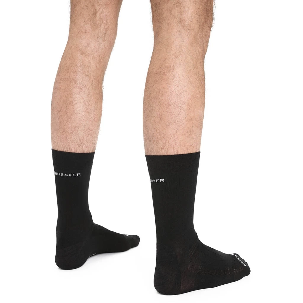 Icebreaker Hike Plus Light Crew Homme Noir – Image 3