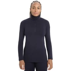 Icebreaker 260 Tech Long Sleeve Half Zip Femme Bleu Marine