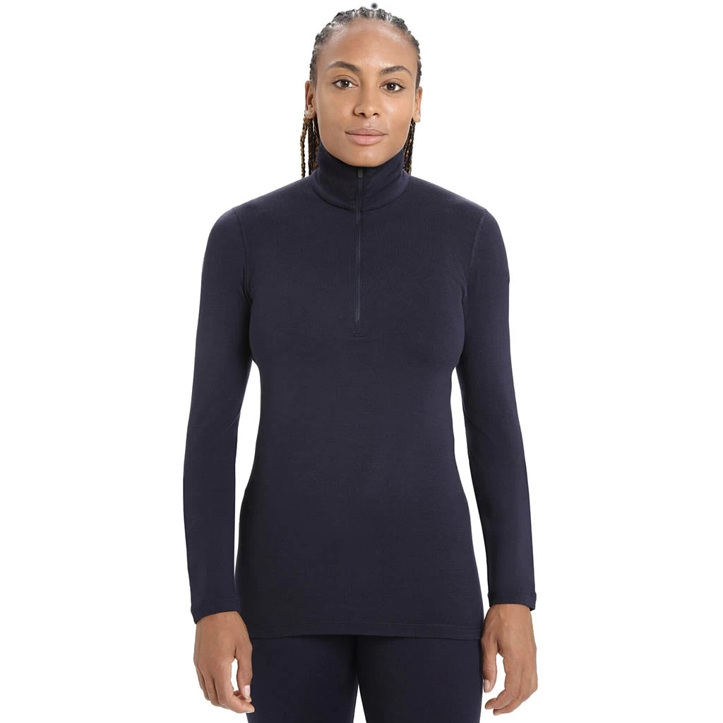 Icebreaker 260 Tech Long Sleeve Half Zip Femme Bleu Marine