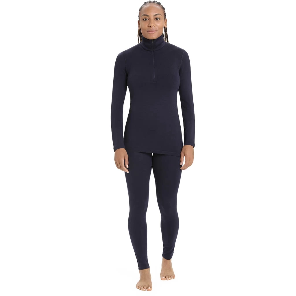 Icebreaker 260 Tech Long Sleeve Half Zip Femme Bleu Marine â Image 3