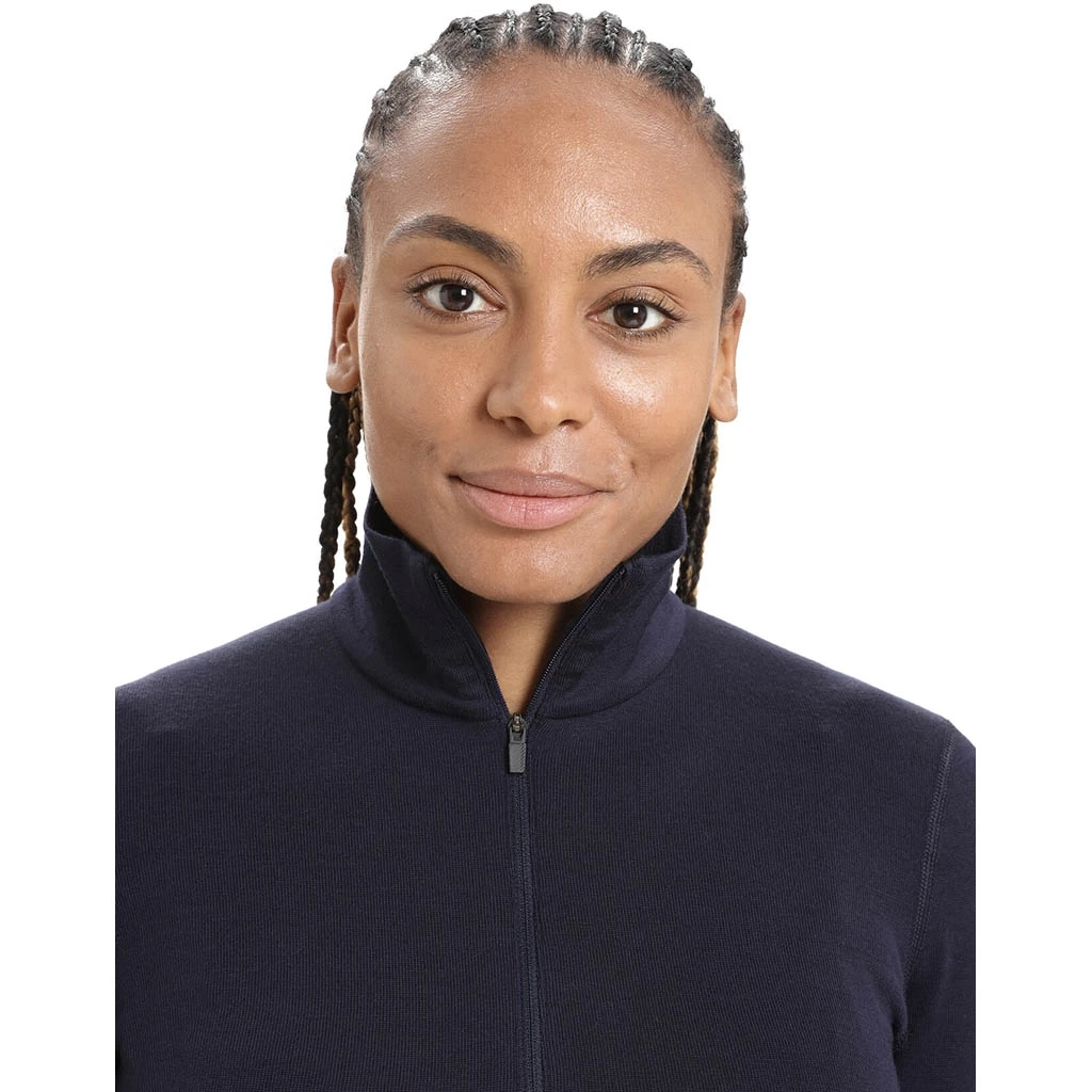 Icebreaker 260 Tech Long Sleeve Half Zip Femme Bleu Marine â Image 4