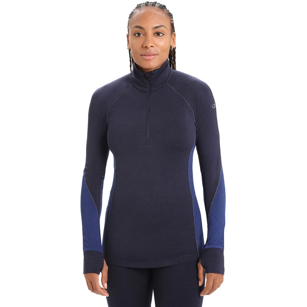 Icebreaker 260 Zone Long Sleeve Half Zip Femme Bleu Foncé – Image 2