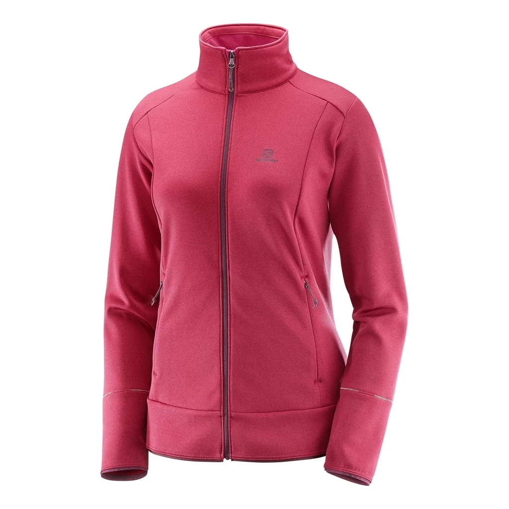 Salomon Discovery Full Zip Femme Framboise