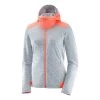 Salomon Elevate Full Zip Midlayer Femme Gris