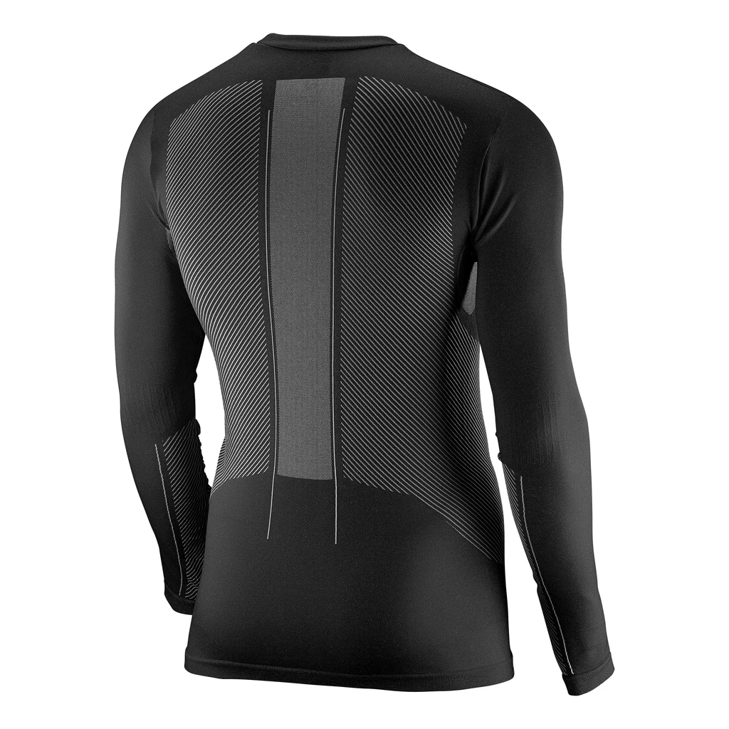 Salomon Primo Warm Long Sleeves T-Shirt Homme Noir – Image 2