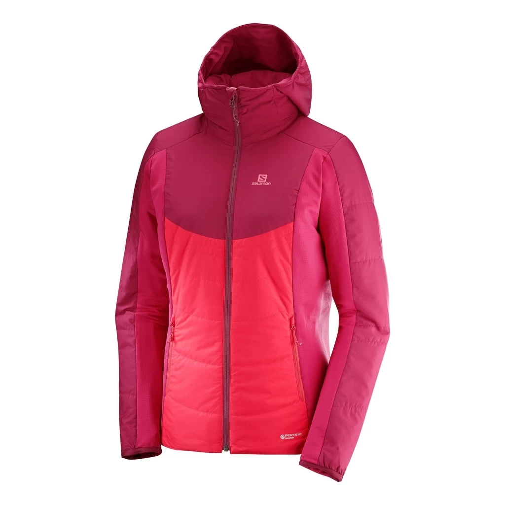 Salomon Drifter Mid Hoody Femme Rouge – Image 2