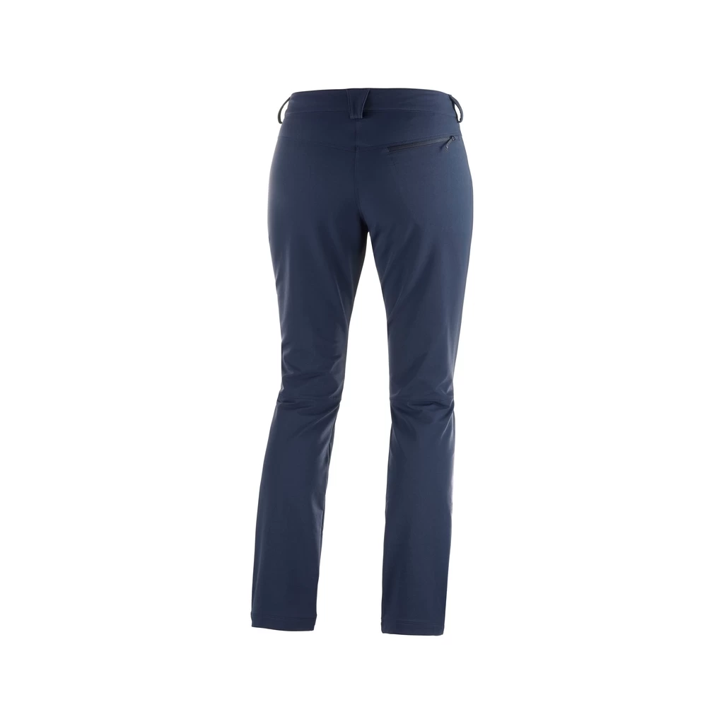 Salomon Wayfarer Straight Warm Pant Femme Bleu Marine â Image 3