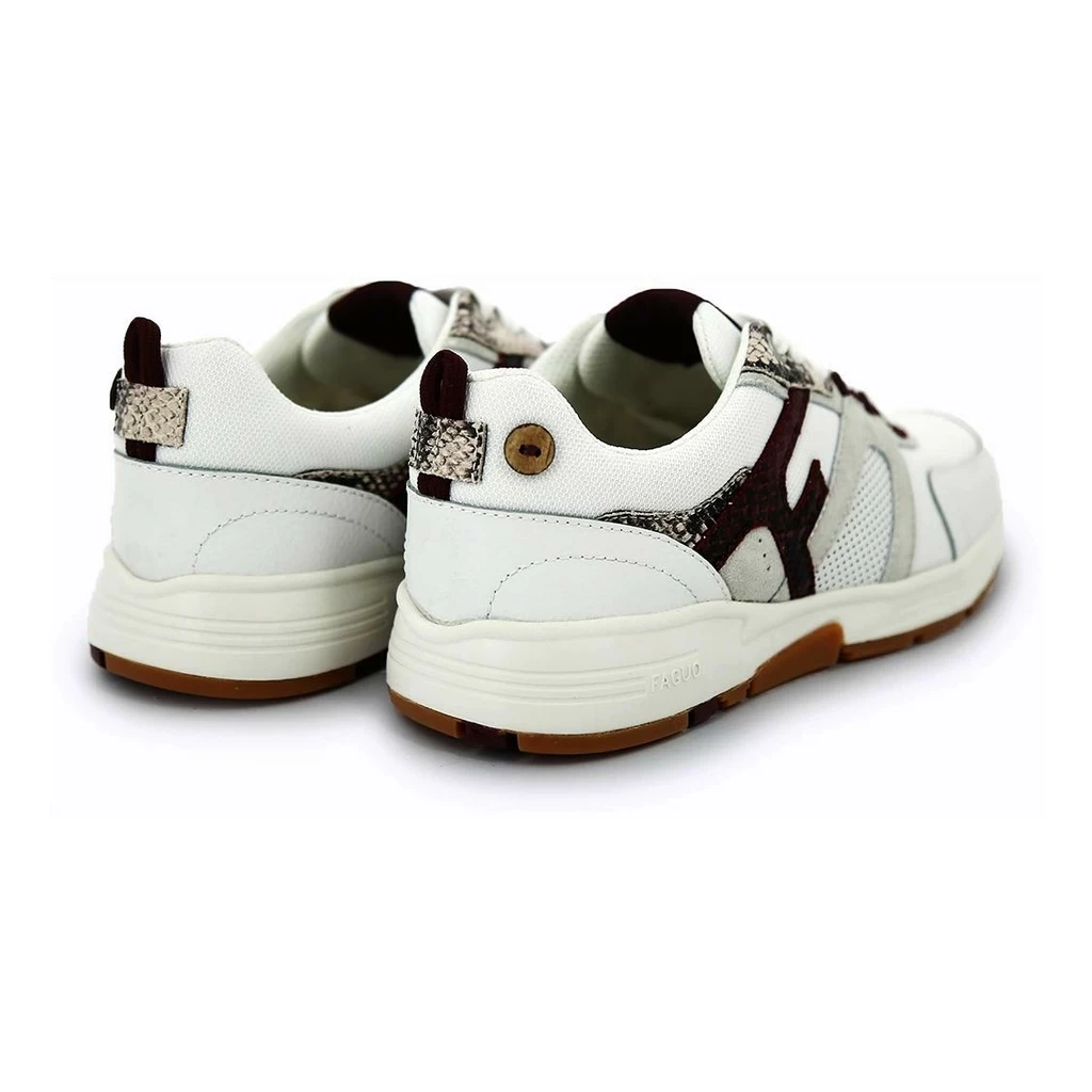 Faguo Willow Syn Woven Suede Femme Blanc – Image 3