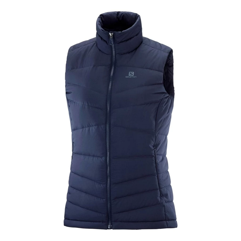 Salomon Transition Down Vest Femme Bleu Foncé