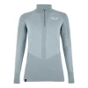 Salewa Zebru Med Warm Amr 1/2 Zip Tee Femme