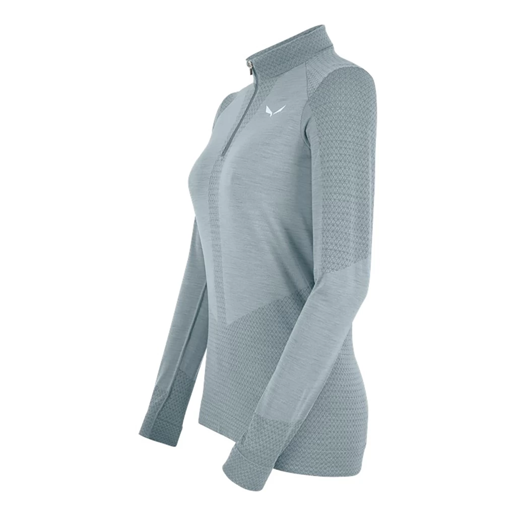 Salewa Zebru Med Warm Amr 1/2 Zip Tee Femme – Image 2