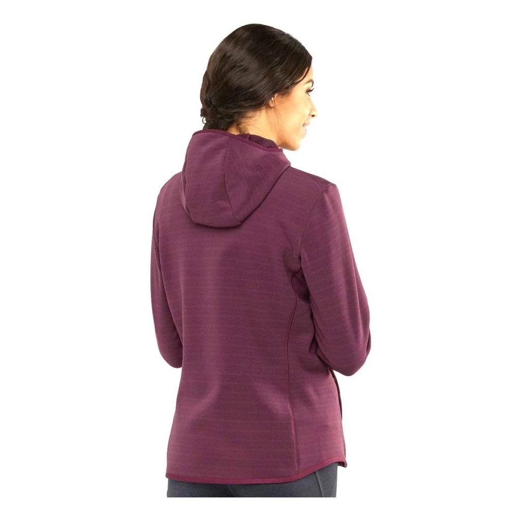 Salomon Radiant Hybrid Hoodie Femme Bordeaux – Image 2