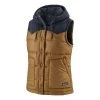 Patagonia Bivy Hooded Vest Femme Brun Clair