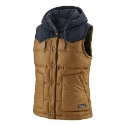 Patagonia Bivy Hooded Vest Femme Brun Clair