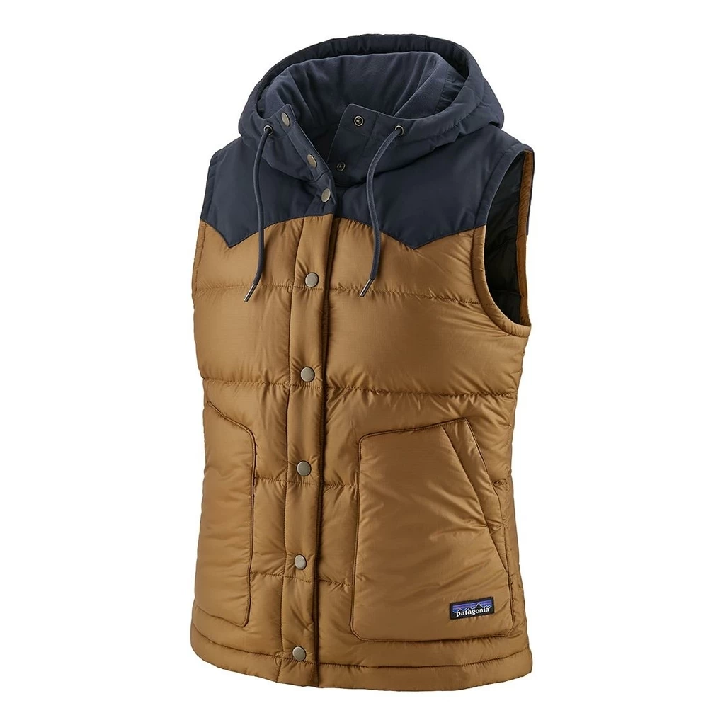Patagonia Bivy Hooded Vest Femme Brun Clair