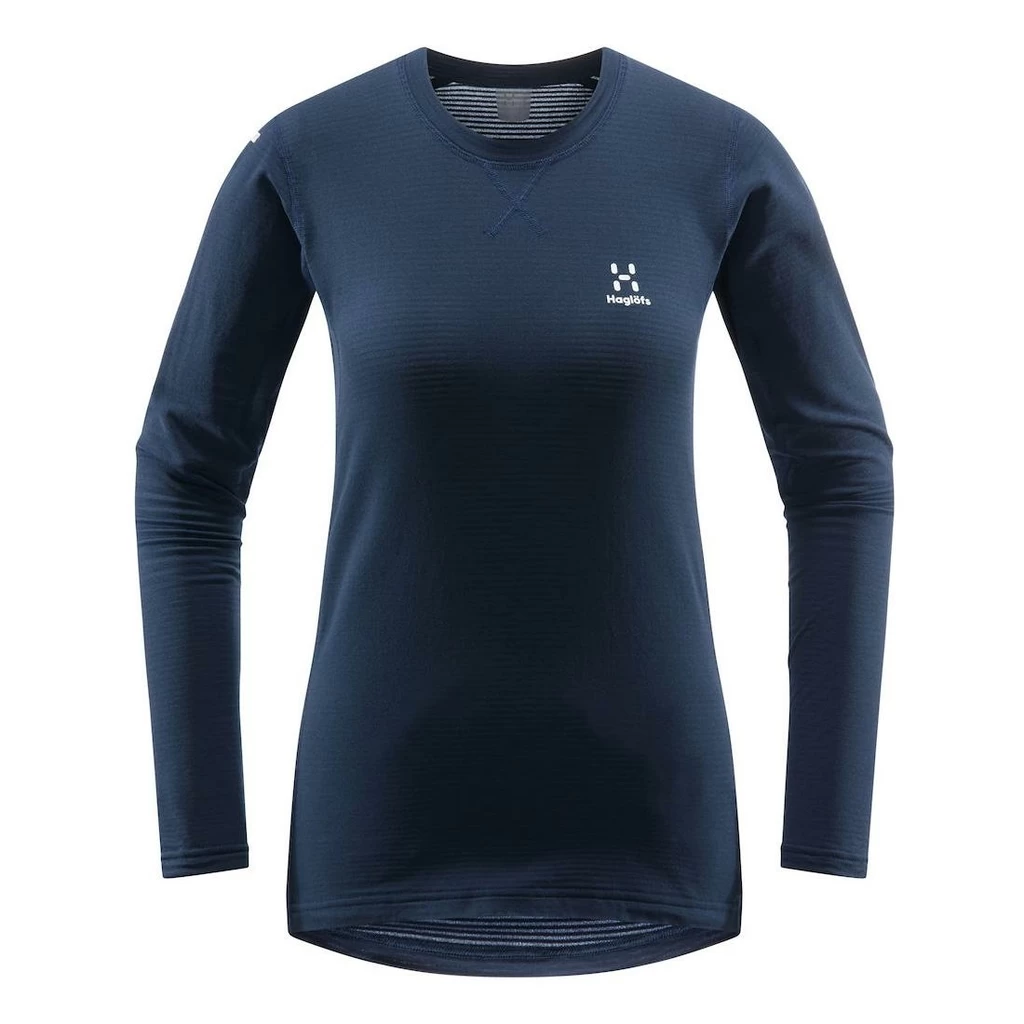 Haglofs L.I.M Mid Roundneck Femme Bleu Foncé