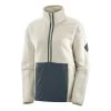 Salomon Snowshelter Teddy Half Zip Femme Blanc