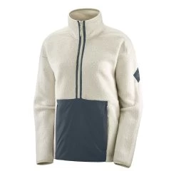 Salomon Snowshelter Teddy Half Zip Femme Blanc