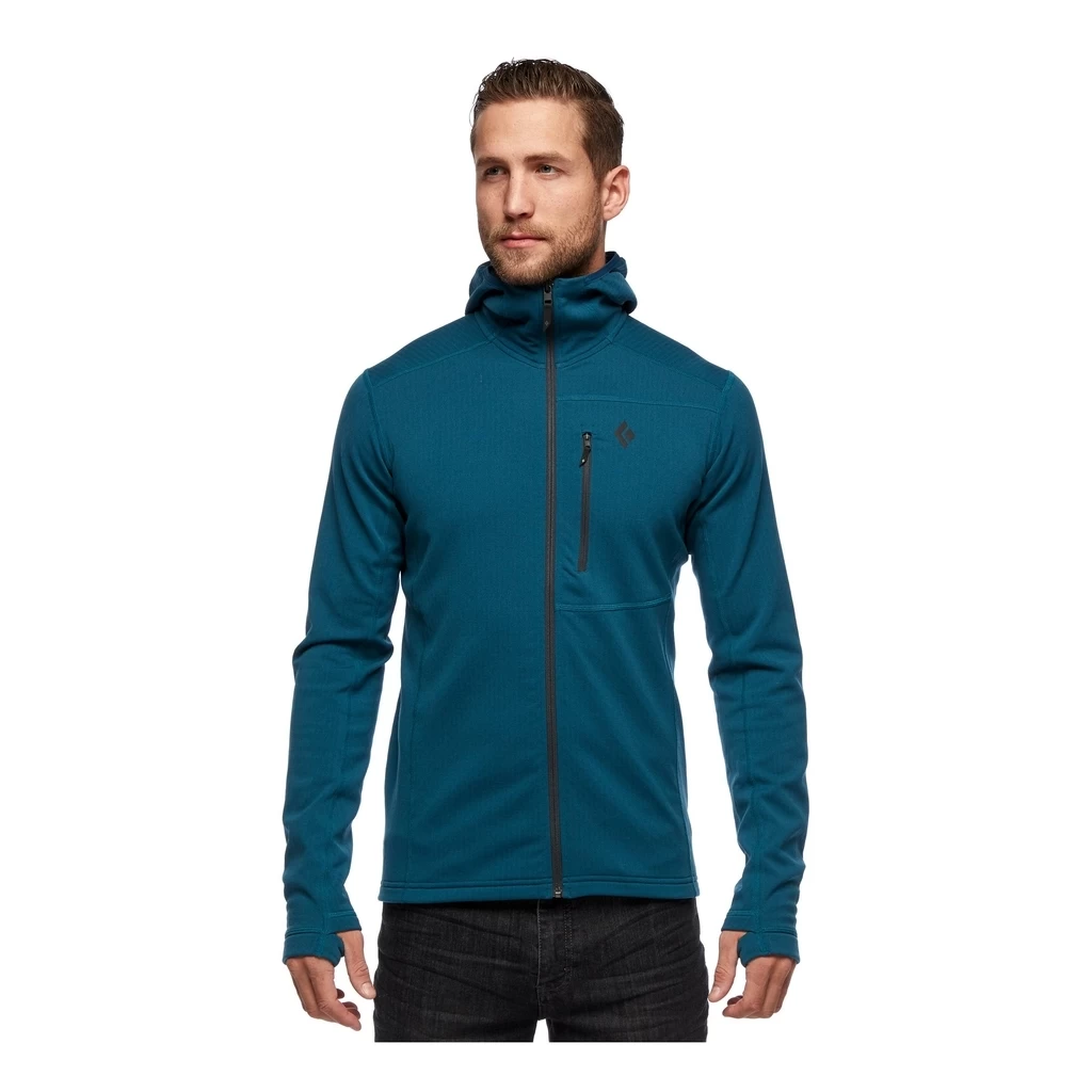Black Diamond Coefficient Fleece Hoodie Homme Bleu – Image 3