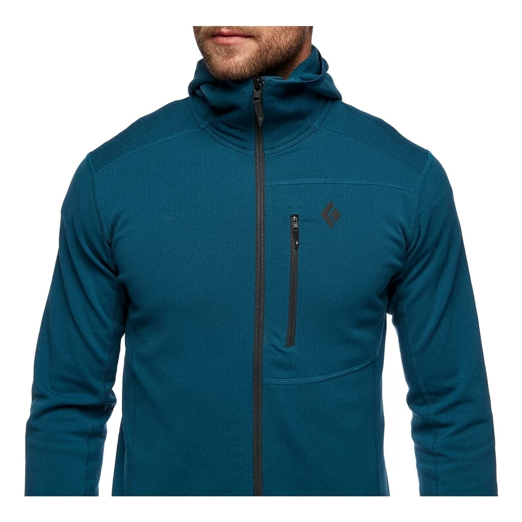 Black Diamond Coefficient Fleece Hoodie Homme Bleu – Image 6