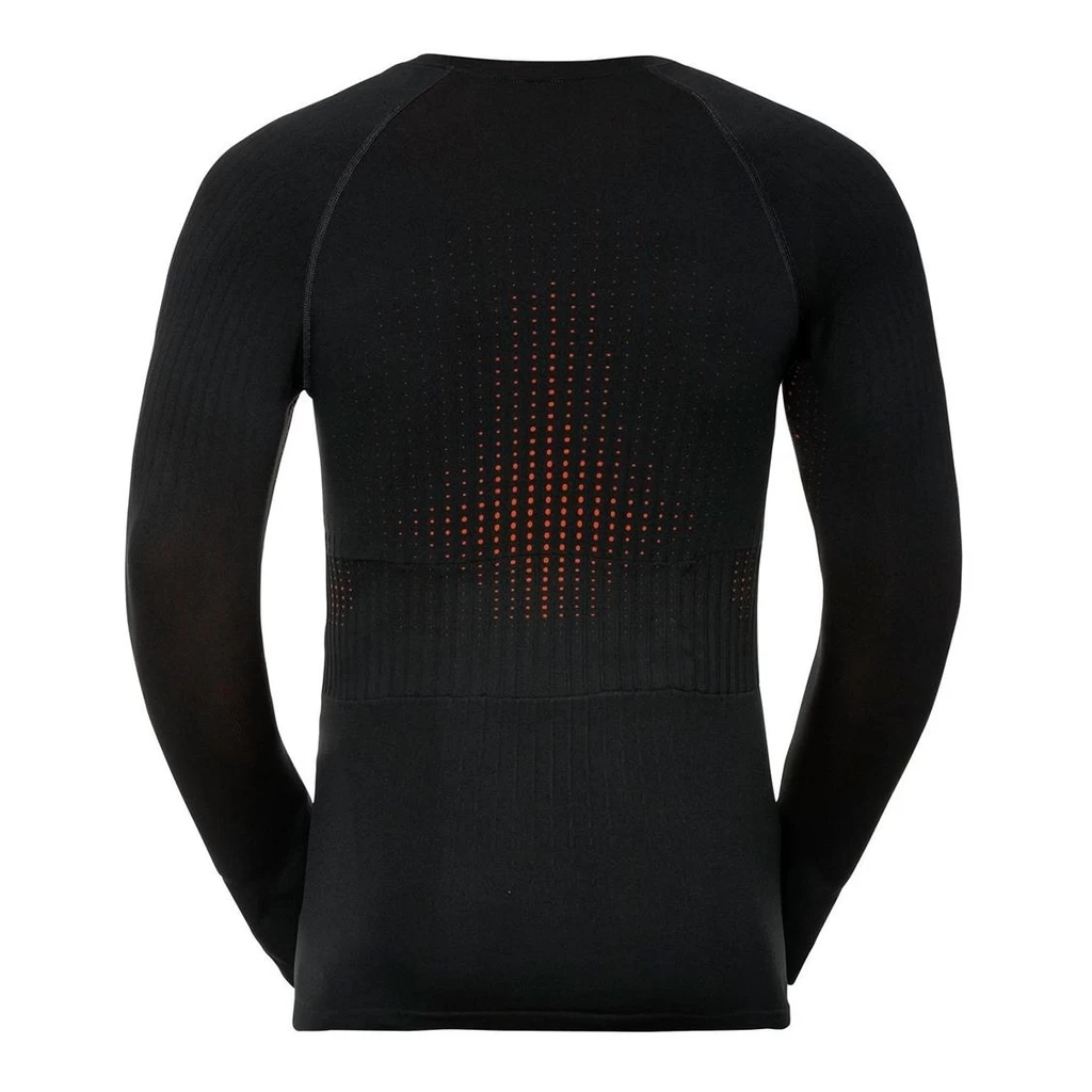 Odlo Shirt Long Sleeve Crew Neck I-Thermic Homme Noir – Image 2