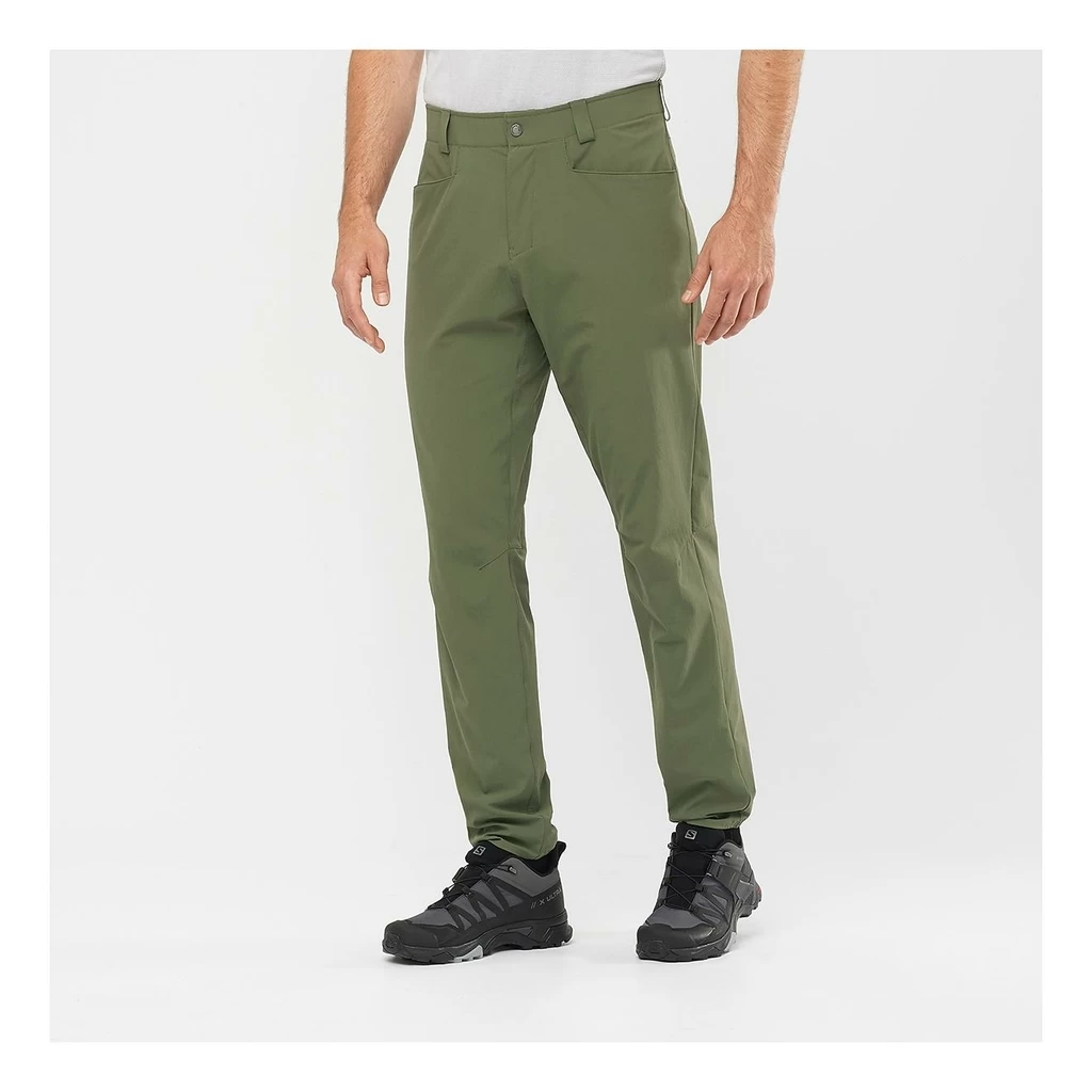 Salomon Wayfarer Tapered Pant Homme Kaki – Image 4