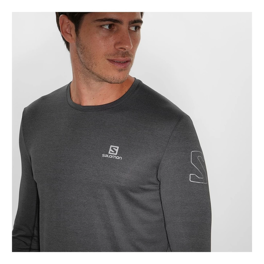 Salomon XA Long Sleeve T-Shirt Homme Gris – Image 3
