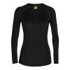 Icebreaker 150 Zone Long Sleeve Crewe Femme Noir