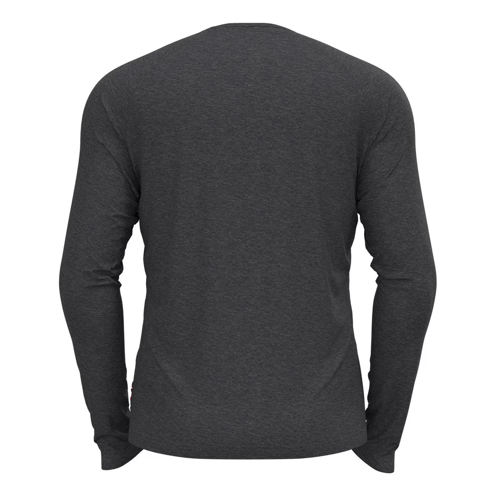 Odlo T-Shirt Long Sleeve Crew Neck Concord Plus Forest PR Homme Gris – Image 2