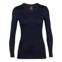 Icebreaker 260 Tech Long Sleeve Crewe Femme Bleu Nuit
