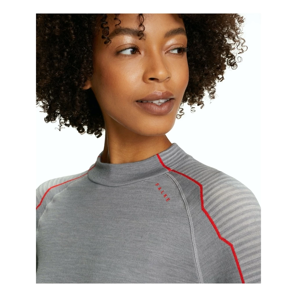 Falke Wool-Tech Long Sleeve Shirt Trend Femme Gris – Image 4