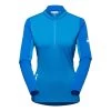 Mammut Aenergy Manches Longues Half Zip Pull Femme Bleu Ciel