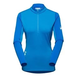Mammut Aenergy Manches Longues Half Zip Pull Femme Bleu Ciel