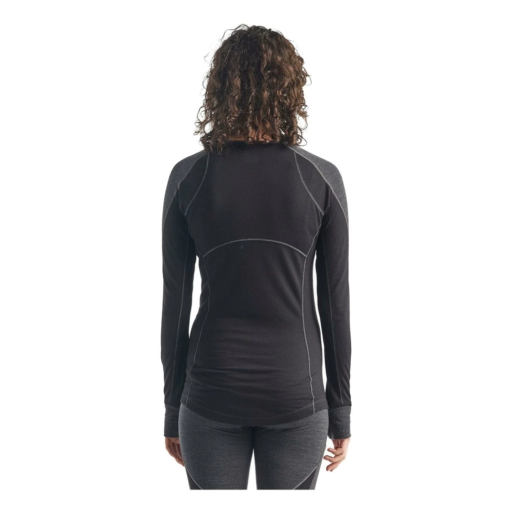 Icebreaker 260 Zone Long Sleeve Crewe Femme Gris – Image 6
