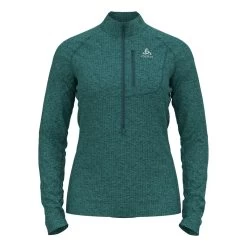 Odlo Midlayer 1/2 Zip Fli Femme Vert