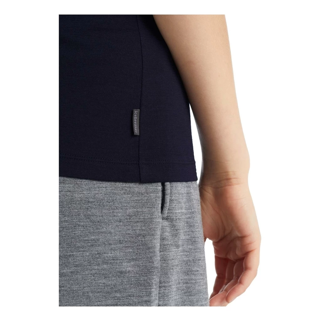 Icebreaker Tech Lite II Short Sleeve Tee Femme Noir – Image 4