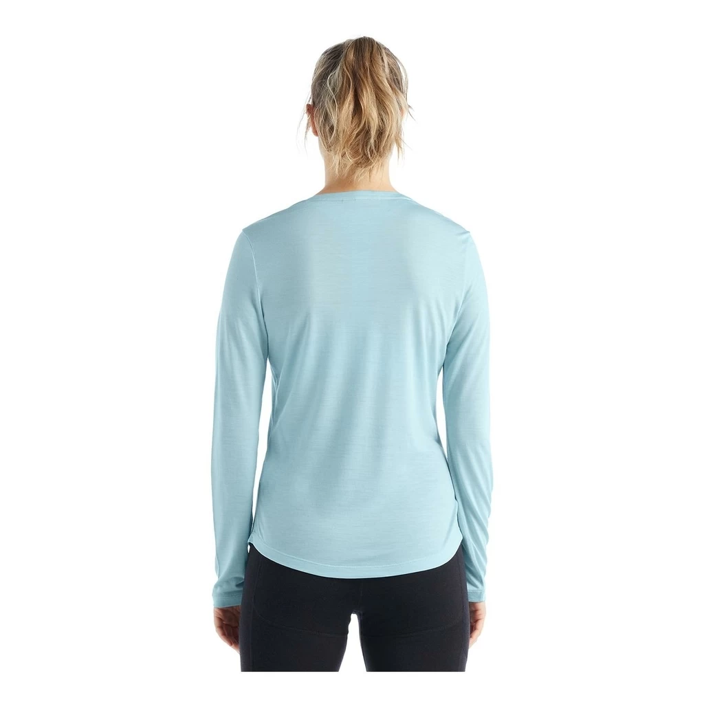Icebreaker Sphere II Long Sleeve Tee Femme Bleu Ciel – Image 3