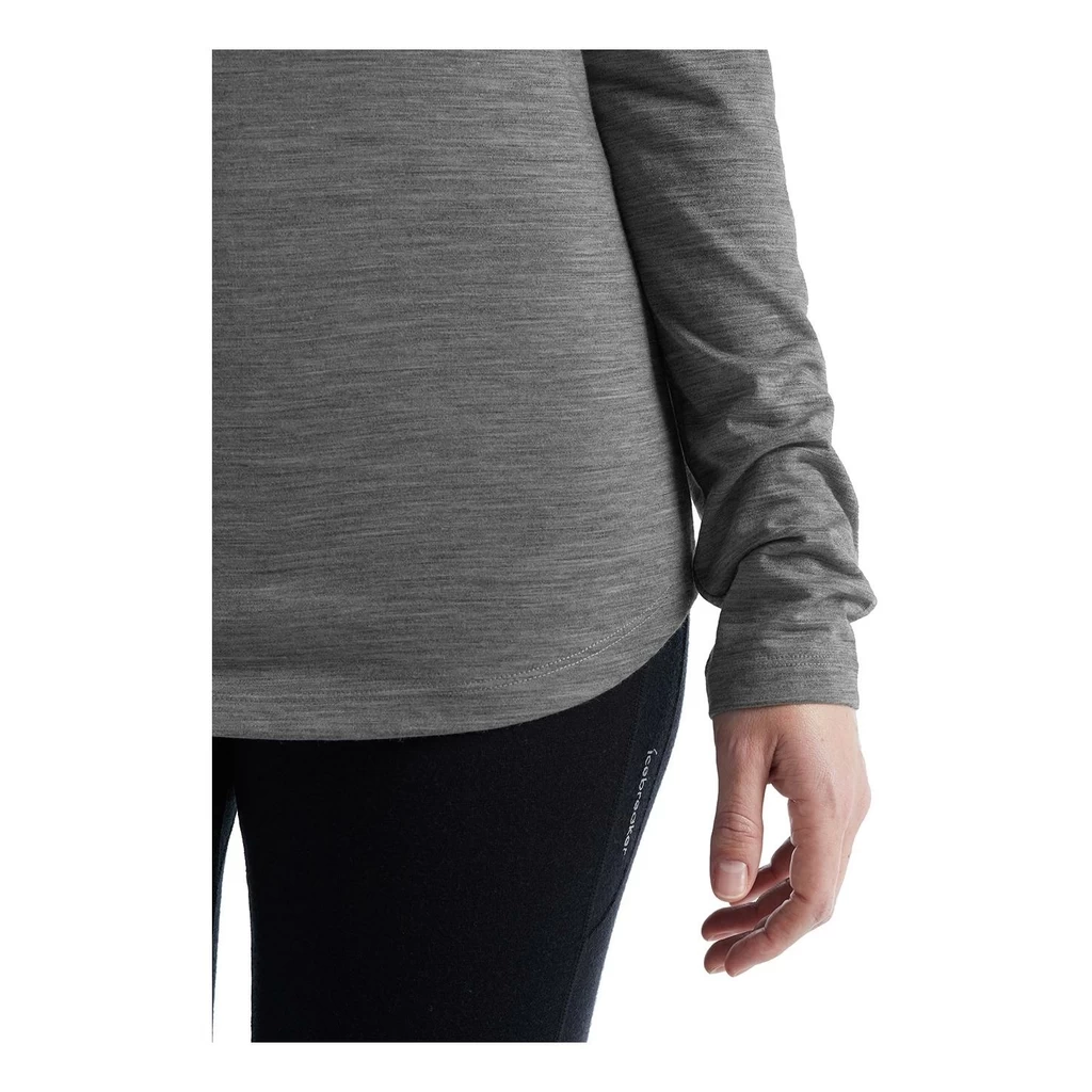 Icebreaker Sphere II Long Sleeve Tee Femme Gris – Image 3