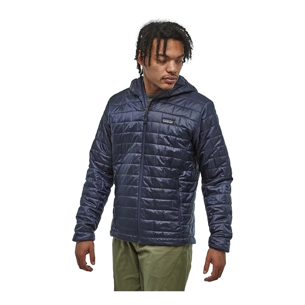 Patagonia Nano Puff Hoodie Homme Bleu Foncé – Image 2